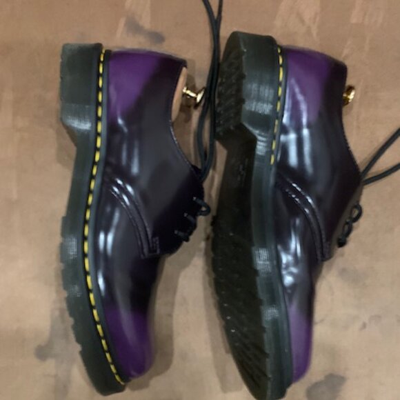 Doc Martens Vegan Purple Oxfords Size 10 - Picture 7 of 8
